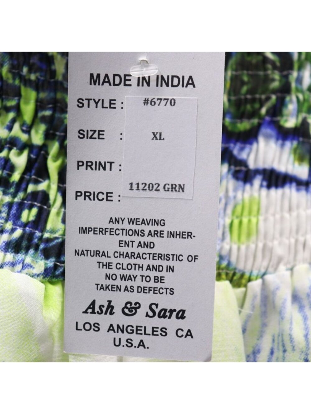 Ash & Sara Boho Print Wide Leg Palazzo Pants XL Flowy Festival Pull On NWT - Picture 3 of 14